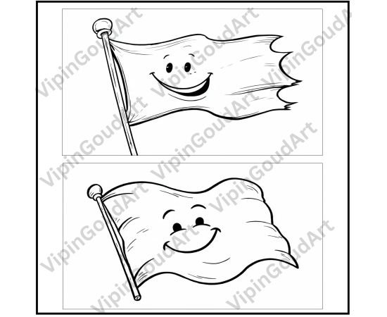Flag coloring printable pages ebook