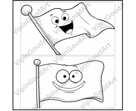 Flag coloring printable pages ebook